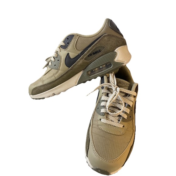 Nike Air Max 90 Neutral Olive Green Light Bone Black FB9657-200 Men's Size 7.5 - Picture 6 of 7